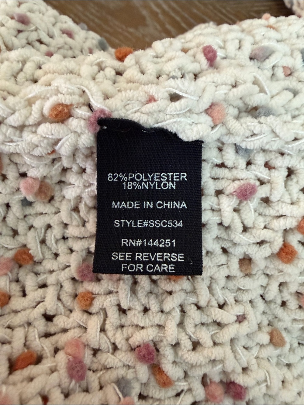 Moon & Madison Open Front Cropped Chunky Knit Cardigan Confetti Speckled Small - Picture 10 of 13